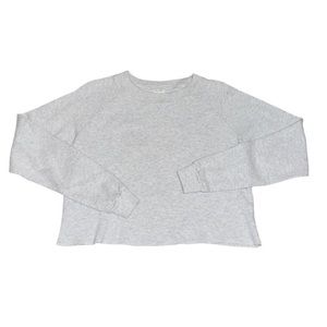 John galt cropped grey crewneck